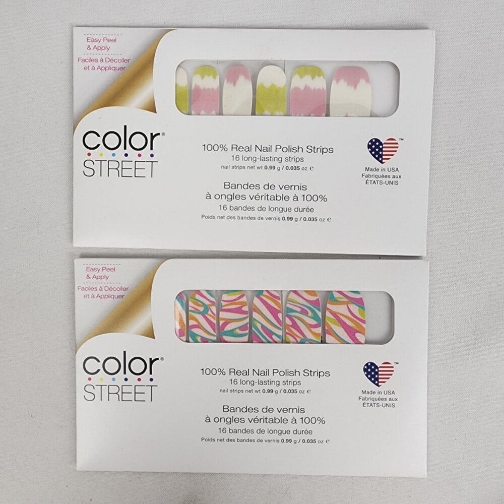 Color Street Psychedelic Nail Strips Set Of Two